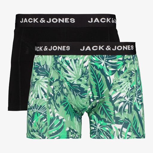 2-pack heren boxershorts groen zwart