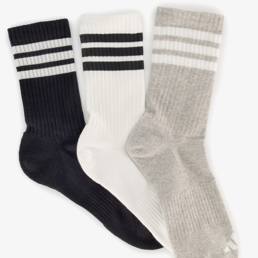 3 paar 3-Stripes crew sokken