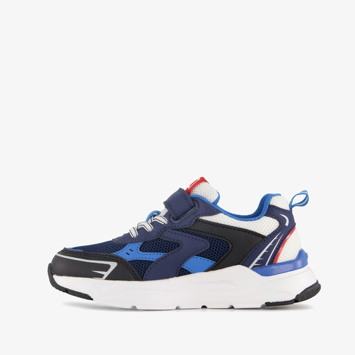 Jongens sneakers blauw rood
