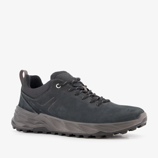 Leren heren wandelschoenen cat. A zwart