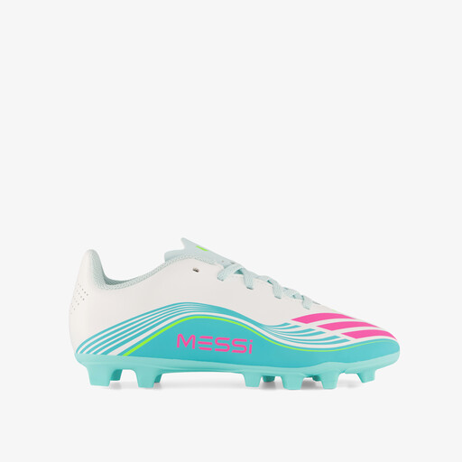 F50 Messi Club MG kinder voetbalschoenen wit blauw