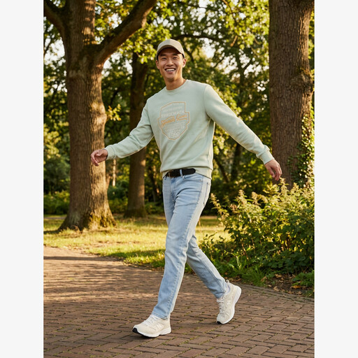 Heren sweater lichtgroen