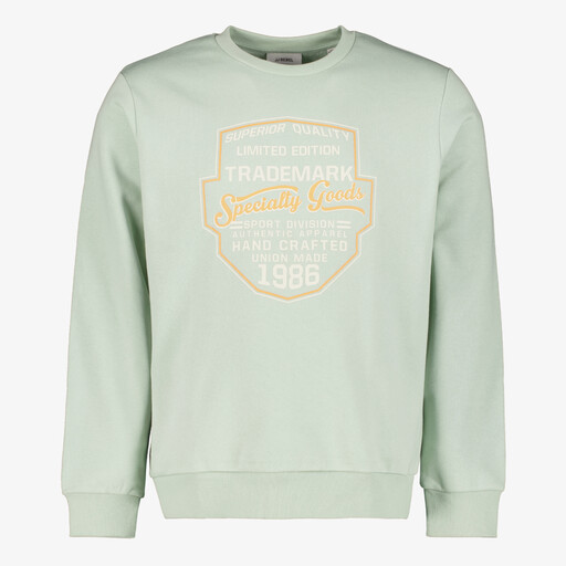Heren sweater lichtgroen