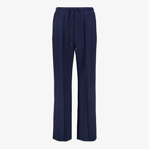 Dames wide leg broek blauw
