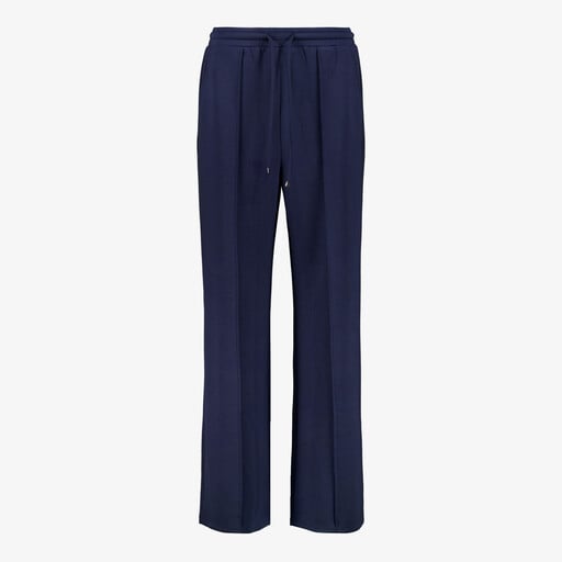Dames wide leg broek blauw