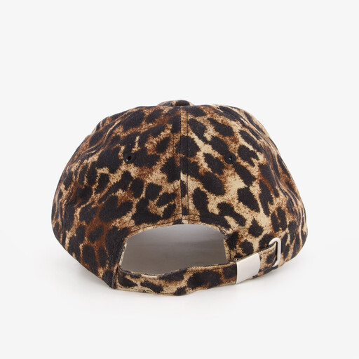Dames pet met luipaardprint