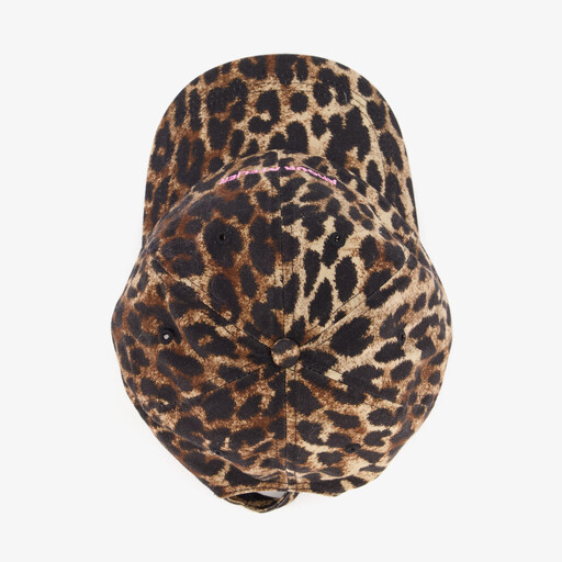 Dames pet met luipaardprint