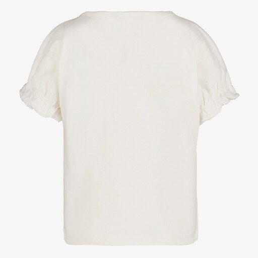 Meisjes T-shirt met opdruk wit