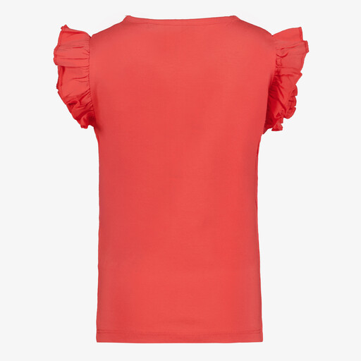 Meisjes top met hartjes rood