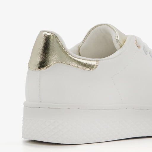 Dames sneakers wit goud