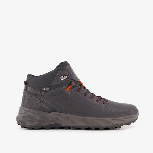 Leren heren wandelschoenen cat. B zwart