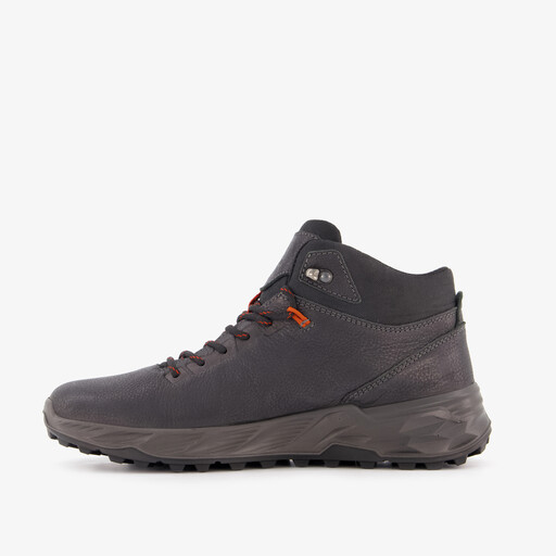 Leren heren wandelschoenen cat. B zwart