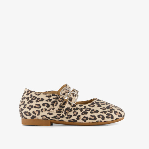 Blue box meisjes ballerina met panterprint