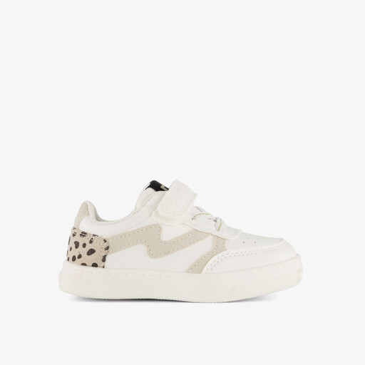 Meisjes sneakers met dierenprint wit