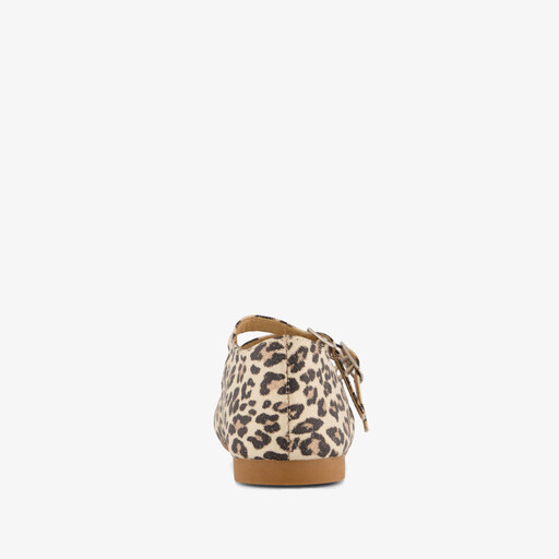 Blue box meisjes ballerina met panterprint