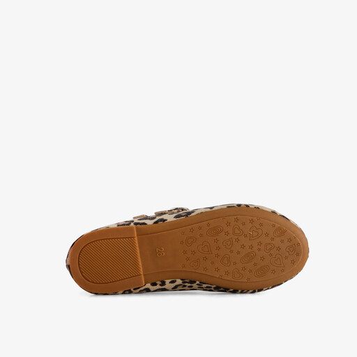 Blue box meisjes ballerina met panterprint