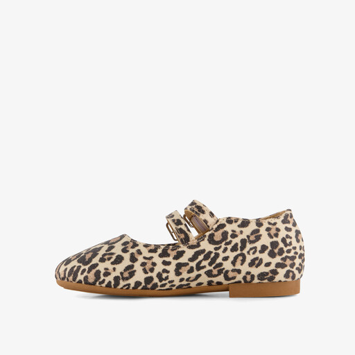 Blue box meisjes ballerina met panterprint