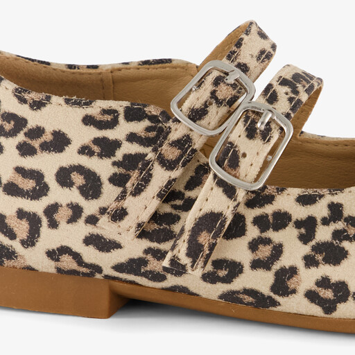 Blue box meisjes ballerina met panterprint