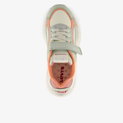 Meisjes sneakers beige pastel