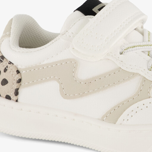 Meisjes sneakers met dierenprint wit