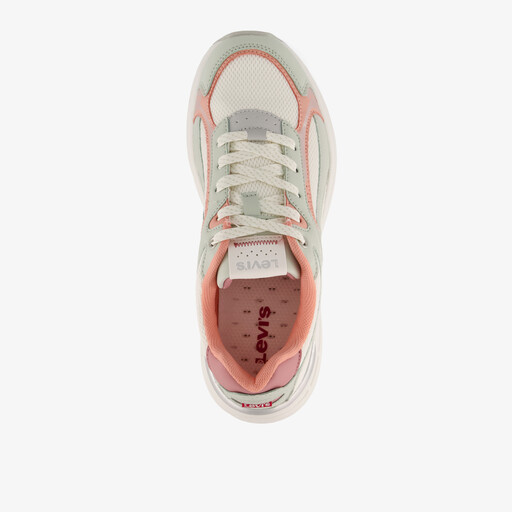 Meisjes sneakers beige pastel