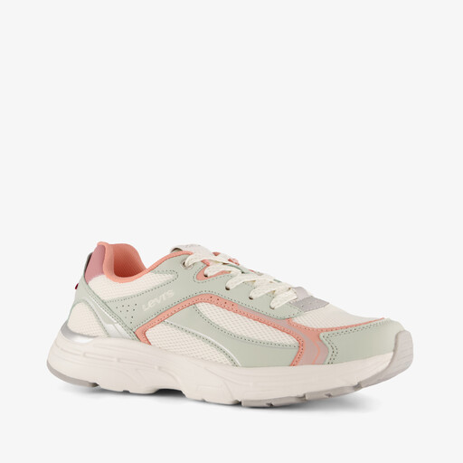 Meisjes sneakers beige pastel