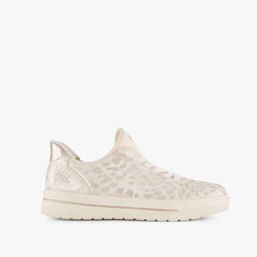 Step In dames sneakers met H leest wit zilver