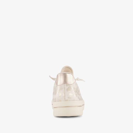Step In dames sneakers met H leest wit zilver