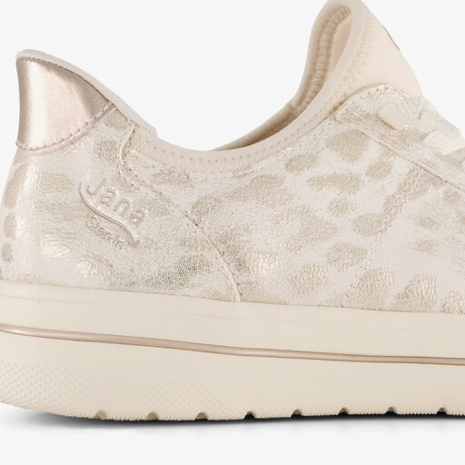 Step In dames sneakers met H leest wit zilver