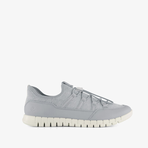 ECCO Gruuv Lite W Limestone leren dames sneakers blauw