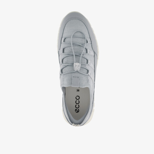 ECCO Gruuv Lite W Limestone leren dames sneakers blauw