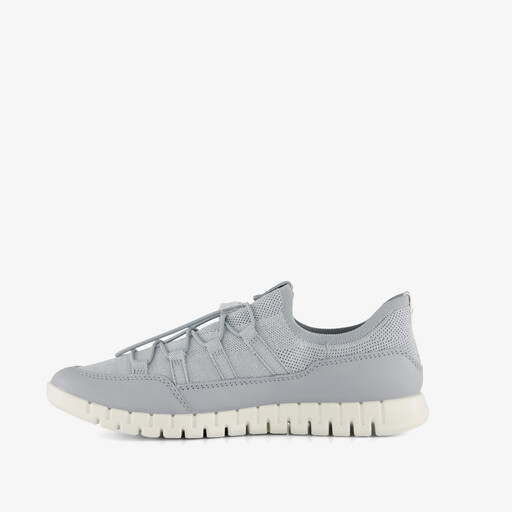ECCO Gruuv Lite W Limestone leren dames sneakers blauw