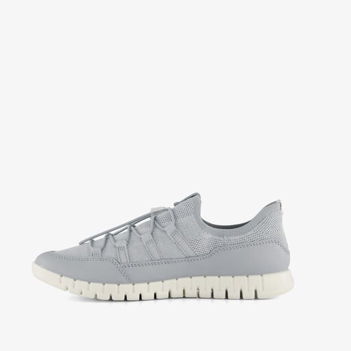 ECCO Gruuv Lite W Limestone leren dames sneakers blauw