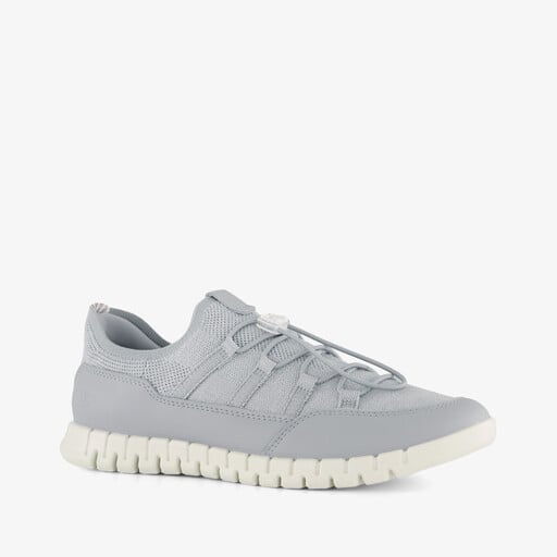 ECCO Gruuv Lite W Limestone leren dames sneakers blauw