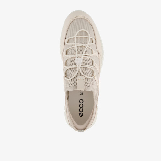 ECCO Gruuv Lite W Limestone leren dames sneakers beige
