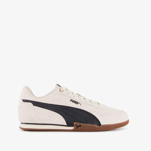 Bella Donna suede dames sneakers wit zwart