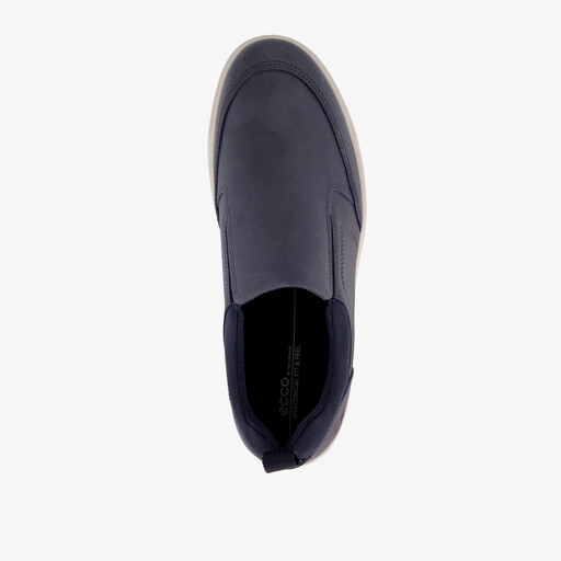 ECCO suede heren instappers blauw
