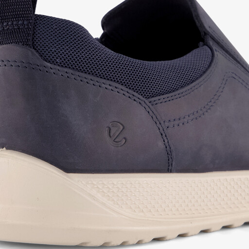 ECCO suede heren instappers blauw