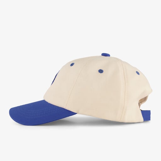 Kinder pet met smiley wit blauw