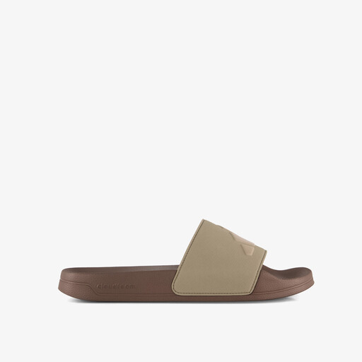 Adilette Shower heren badslippers bruin groen