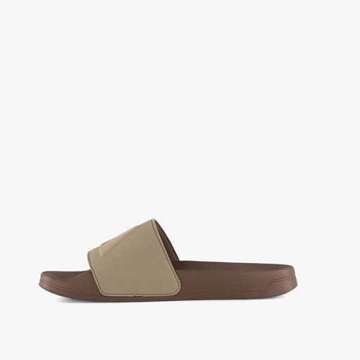 Adilette Shower heren badslippers bruin groen