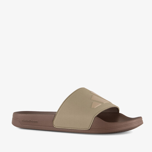 Adilette Shower heren badslippers bruin groen
