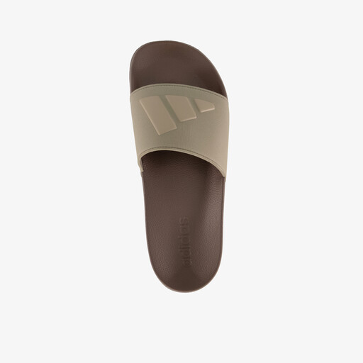 Adilette Shower heren badslippers bruin groen