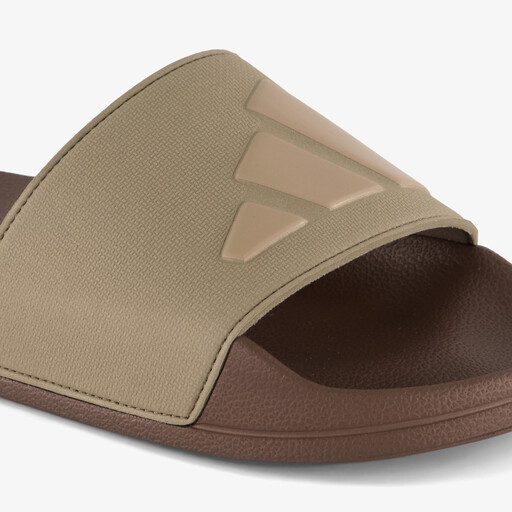 Adilette Shower heren badslippers bruin groen