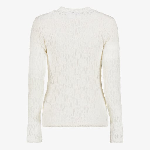 Kanten dames top wit