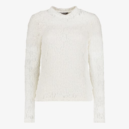 Kanten dames top wit