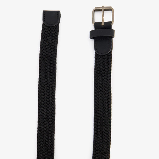 Jongens riem gevlochten zwart