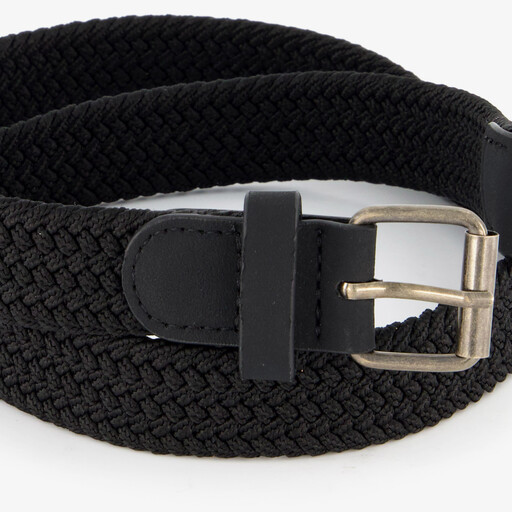 Jongens riem gevlochten zwart