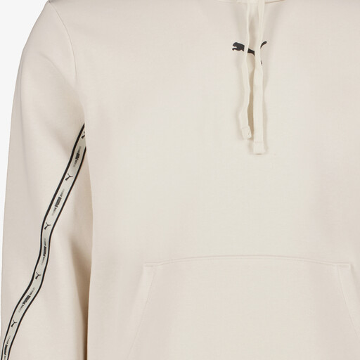 ESS Tape heren hoodie cremekleurig