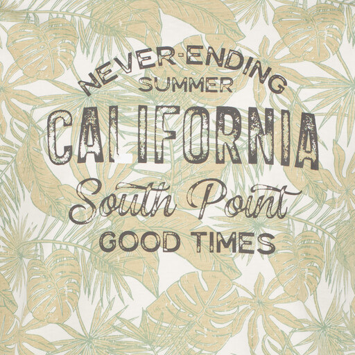 Heren T-shirt met bladerenprint groen